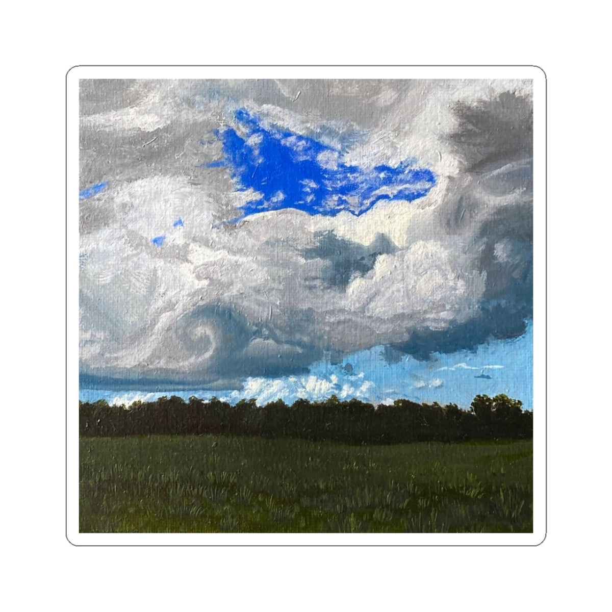 Stormy Sky Landscape Sticker
