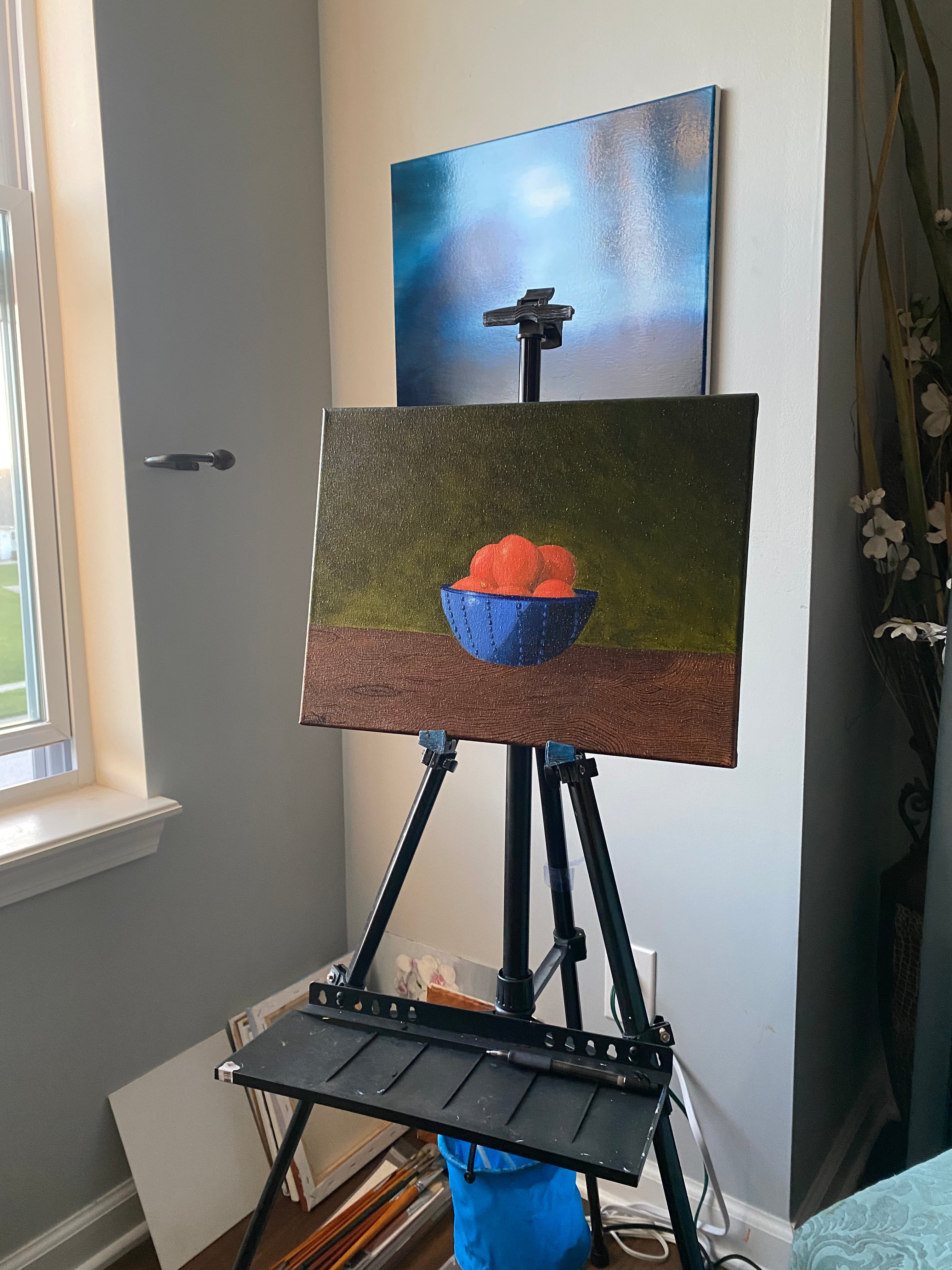 Oranges In Blue - Print